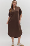 Harbor Lane Espresso Midi Dress
