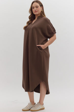 Harbor Lane Espresso Midi Dress
