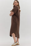 Harbor Lane Espresso Midi Dress