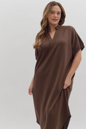 Harbor Lane Espresso Midi Dress