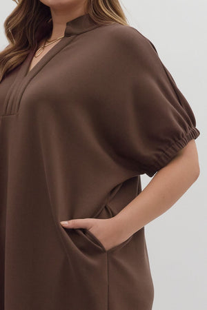 Harbor Lane Espresso Midi Dress