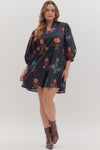 Twilight Meadow Floral Dress