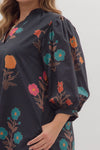 Twilight Meadow Floral Dress
