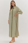 Olive Lane Striped Midi Dress