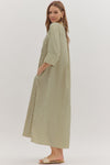 Olive Lane Striped Midi Dress