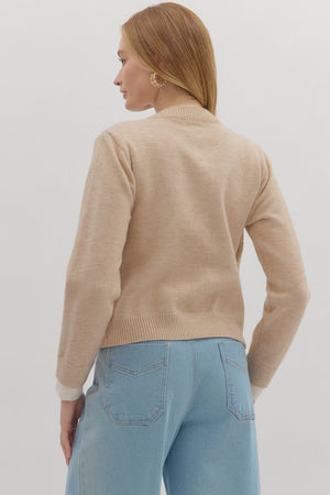 Modern Muse Oatmeal Cardigan Set