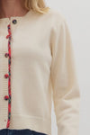 Hearthside Plaid Cream Cardigan
