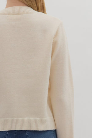 Hearthside Plaid Cream Cardigan