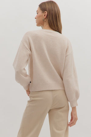 Vienna Bloom Floral Embroidery Sweater Cardigan