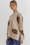 Cowgirl Wild Mock Neck Long Sleeve Sweater