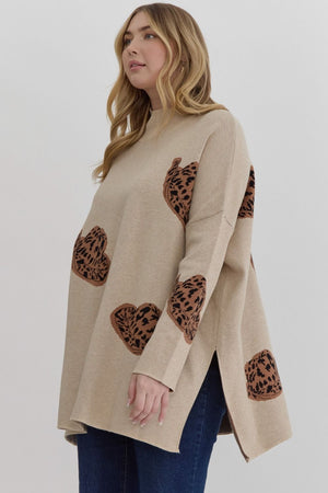 Cowgirl Wild Mock Neck Long Sleeve Sweater