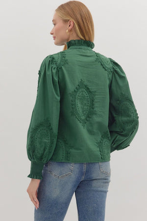 Magnolia Vale Embroidered Applique Top