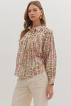 Garden Vista Button-Down Top