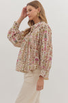 Garden Vista Button-Down Top