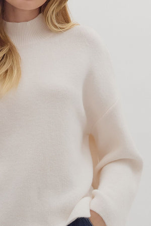 Waverly Cream Scallop Hem Sweater