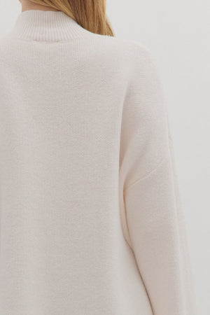 Waverly Cream Scallop Hem Sweater