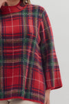 Tartan Tidings Mock Neck Sweater