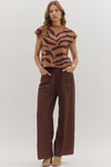 Wild Horizons Mock Neck Sweater Top