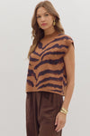 Wild Horizons Mock Neck Sweater Top