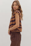 Wild Horizons Mock Neck Sweater Top