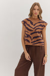 Wild Horizons Mock Neck Sweater Top