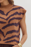 Wild Horizons Mock Neck Sweater Top