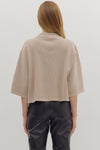 Willow Knit V-Neck Collar Top
