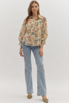 Golden Grove Floral Print Top