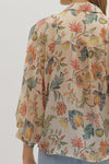 Golden Grove Floral Print Top