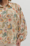 Golden Grove Floral Print Top