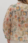Golden Grove Floral Print Top