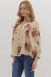 Willow Rose Floral Print Top