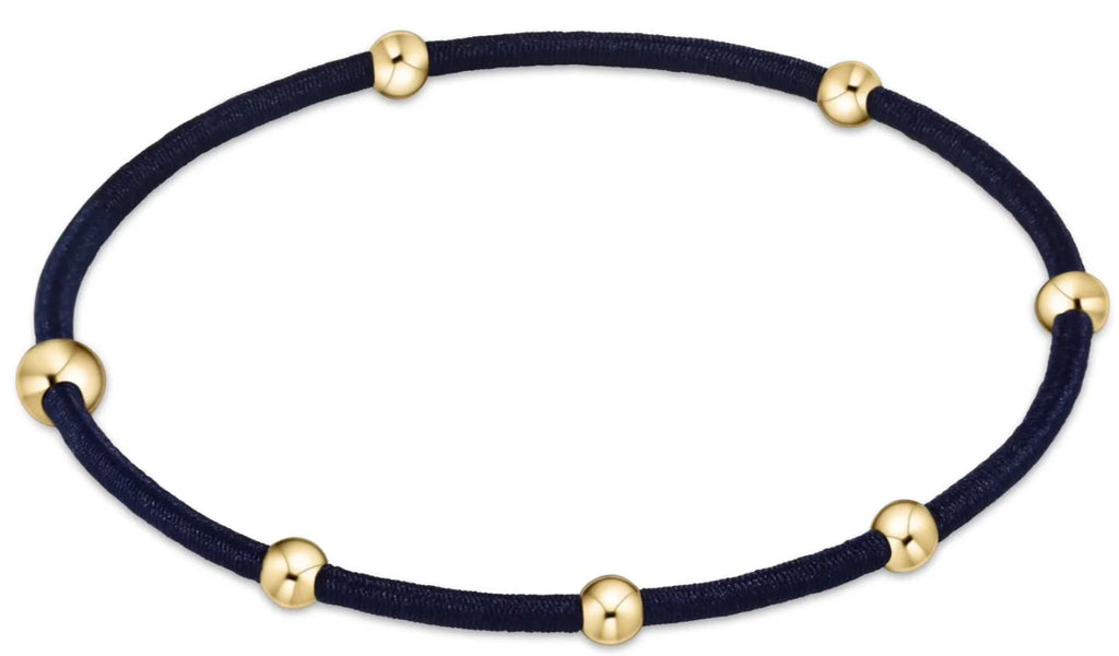 Enewton "e"ssentials Navy Hair-Tie Bracelet