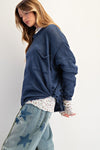 Simply Yours Dark Denim Knitted Sweater