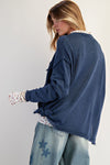 Simply Yours Dark Denim Knitted Sweater