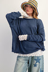 Simply Yours Dark Denim Knitted Sweater