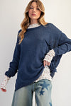 Simply Yours Dark Denim Knitted Sweater