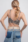 Stolen Glances Nude All Over Sheer Lace Top