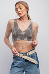 Stolen Glances Nude All Over Sheer Lace Top