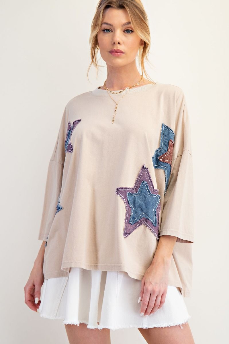 Written In The Stars Star Patch Top