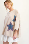 Written In The Stars Star Patch Top