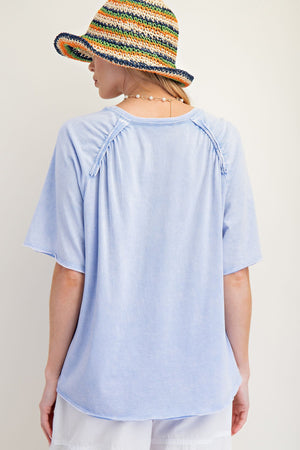 Hear Me Roar Tiger Print Mineral Washed Top