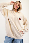 Sunshine In My Soul Strawberry Beige Hoodie