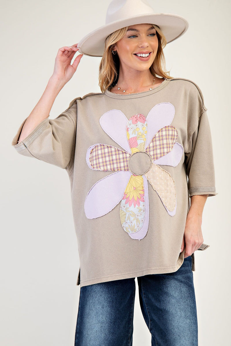 She's A Wildflower Flower Patch Mushroom Top