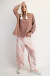 Sweet Simplicity Milk Coffee Mineral Washed Terry Pullover