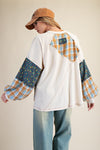 Starlight Patchwork Washed Cotton Pullover