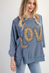 Fierce Love Patch Washed Terry Top