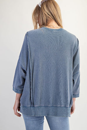 Fierce Love Patch Washed Terry Top