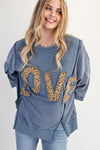 Fierce Love Patch Washed Terry Top