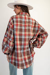 Canyon Trails Washed Plaid Tunic Top